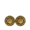 Secondhand Chanel CC Gold Plated Medallion Clip On Earrings