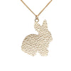 Secondhand Chanel CC Gold Plated Resin Rabbit Pendant Necklace