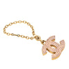 Secondhand Chanel CC Gold Plated Strass Bag Charm
