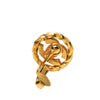 Secondhand Chanel CC Gold Plated Strass Clip On Earrings