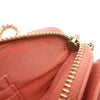 Secondhand Chanel CC Quilted Caviar Double Zip Clutch With Chain
