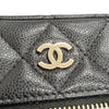 Secondhand Chanel CC Quilted Caviar Phone Holder With Chain