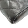 Secondhand Chanel CC Quilted Caviar Phone Holder With Chain