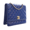 Secondhand Chanel CC Quilted Patent Square Flap