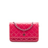 Secondhand Chanel CC Quilted Patent Wallet on Chain