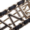 Secondhand Chanel Gold Plated Lambskin Allure Logo Hair Clip