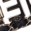 Secondhand Chanel Gold Plated Lambskin Allure Logo Hair Clip