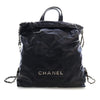 Secondhand Chanel Large Quilted Shiny Calfskin 22 Backpack