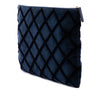 Secondhand Chanel Large Quilted Velvet O Case Clutch