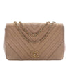 Secondhand Chanel Medium Chevron Iridescent Caviar Statement Flap