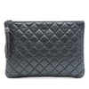 Secondhand Chanel Medium Quilted Aged Calfskin Chain Tassel O Case Clutch