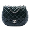 Secondhand Chanel Medium Quilted Patent Bubble CC Flap