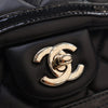 Secondhand Chanel Mini CC Quilted Shiny Lambskin Half Flap