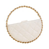 Secondhand Chanel Mini Lambskin Round Camellia Clutch
