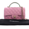 Secondhand Chanel Mini Rectangular Bicolor Quilted Lambskin Top Handle Flap