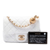 Secondhand Chanel Mini Square Classic Lambskin Pearl Crush Single Flap
