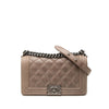 Secondhand Chanel Old Medium Aged Calfskin Double Stitch Boy Flap