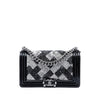 Secondhand Chanel Old Medium Sequin And Patent Boy Flap