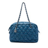 Secondhand Chanel Paris Byzance Nylon Tweed On Stitch Bowler Bag