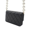 Secondhand Chanel Quilted Calfskin Maxi Pearls Clutch With Chain