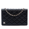 Secondhand Chanel Quilted Lambskin Book Wallet On Chain
