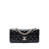 Secondhand Chanel Quilted Patent Glitter Evening Star East West Flap