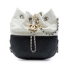 Secondhand Chanel Small Bicolor Quilted Calfskin Gabrielle Bucket Bag