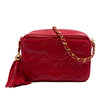 Secondhand Chanel Triple CC Lambskin Tassel Chain Camera Bag