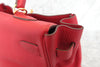 Secondhand Hermes Kelly Handbag Red Clemence with Gold Hardware