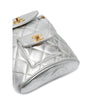Chanel Silver Quilted Leather Backpack - '90s Second hand