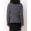 Chanel Blue Herringbone Wool Jacket - 2000s Second hand