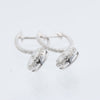 Non Signe / Unsigned Diamond Earrings K18WG 3.2 g D1.7 Secondhand