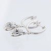 Non Signe / Unsigned Diamond Earrings K18WG 3.2 g D1.7 Secondhand