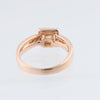 Non Signe / Unsigned 18k Pink GOLD RING with diamonds, Size 52 EU Secondhand