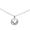 Secondhand Dior Brass Heart Logo Pendant Necklace