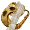 Secondhand Dior Gold Plated Strass Hoop Clip On Earrings