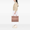 Secondhand Dior Large Embroidered Mesh Book Tote