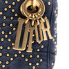 Secondhand Dior Mini Denim Cannage Studded Supple Lady Dior