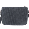 Secondhand Dior Mini Oblique Jacquard and Mesh Dior 8 Messenger Bag