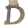 Secondhand Dior Mini Velvet Crystal Embellished Hardware Saddle Bag