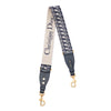Secondhand Dior Oblique Embroidered Canvas Bag Strap