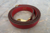 Secondhand Hermes Kelly Handbag Red Clemence with Gold Hardware