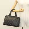 Chanel Surpique Boston Bag Quilted Leather