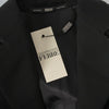 Secondhand Gianfranco Ferré Black Wool and Fur Blazer - '90s
