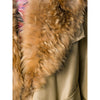 A.N.G.E.L.O. Vintage Cult Beige Fabric and Fox Fur Trench - '70s Second hand