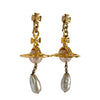 Secondhand Vivienne Westwood Pearl Drop Clip-on Earrings - '10s