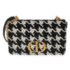 Christian Dior Caro Bag Macro-Houndstooth Fabric