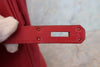 Hermes Birkin Handbag Red Courchevel with Gold Hardware