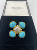 Chanel blue earings turquoise blue earrings