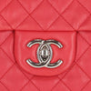 Chanel Raspberry Red Leather Shoulder Bag - 2000s Second hand